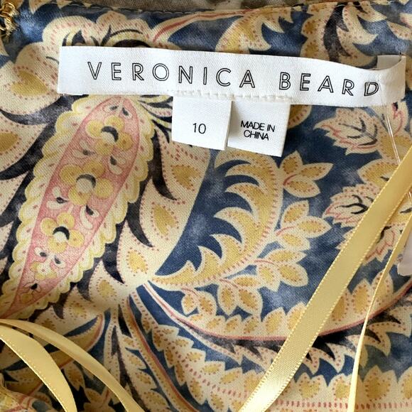 NEW Veronica Beard Arienne Gathered Halter Neck Silk Top - Picture 8 of 9